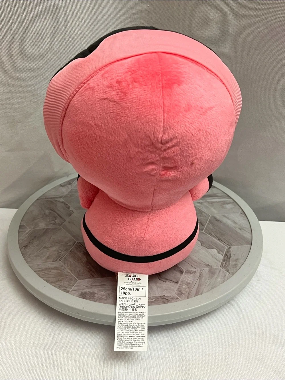 Squid Game Pink Guard 10” Plush Netflix Square Mask Umbrella Miniso